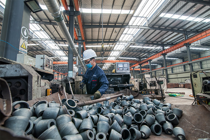 黑龙江网架配件-锥头加工车间